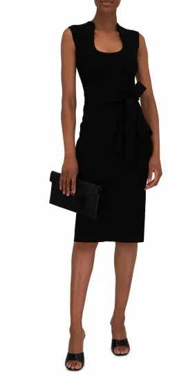 Scanlan Theodore - Crepe Knit Scoop Neck Dress for rent on The Volte - image 1