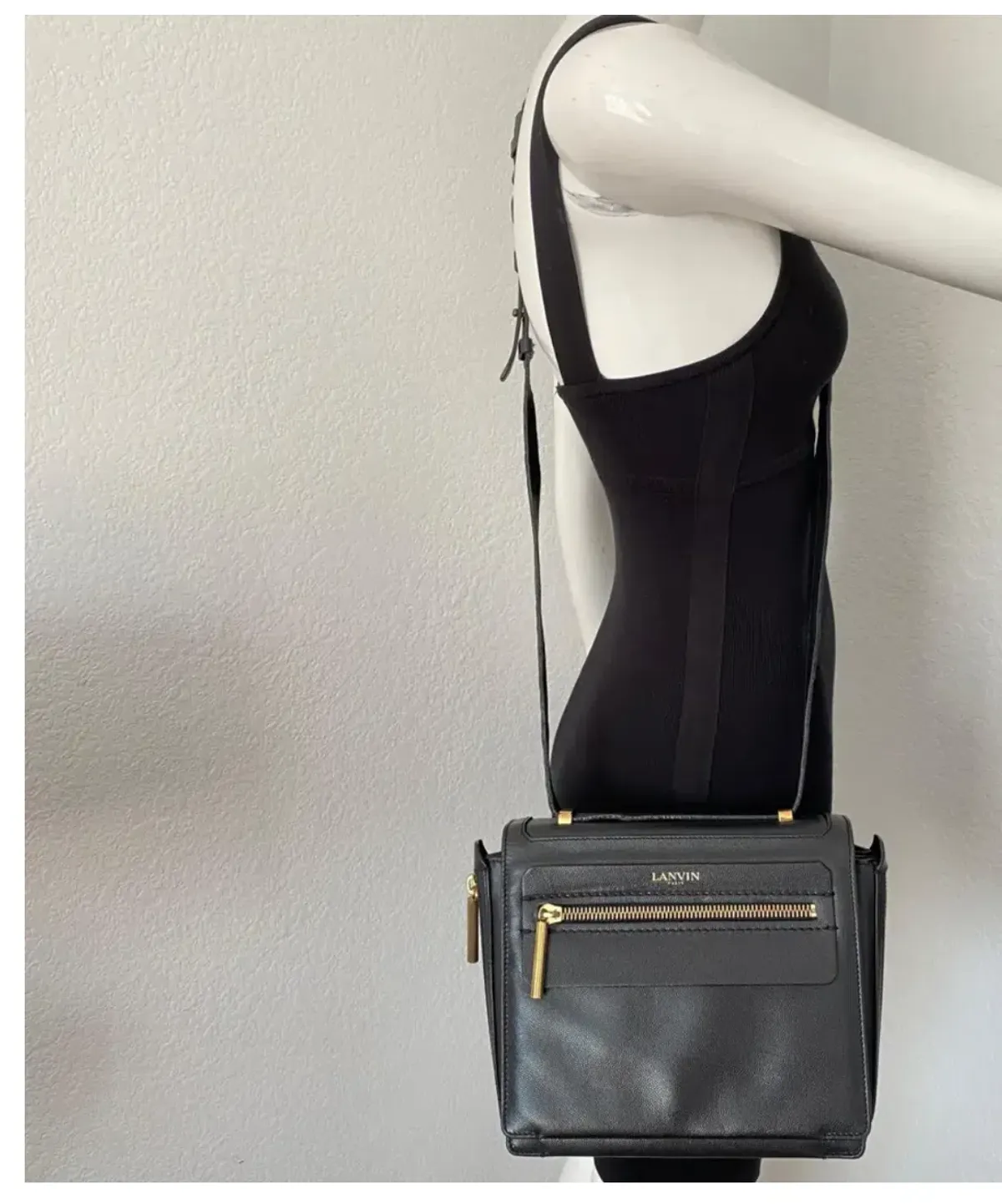 Lanvin Vintage Padam square flap crossbody bag - Image 6