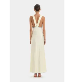 Sir the Label Aries Cut Out Maxi Gown Butter Size 0 for rent on The Volte - image 3