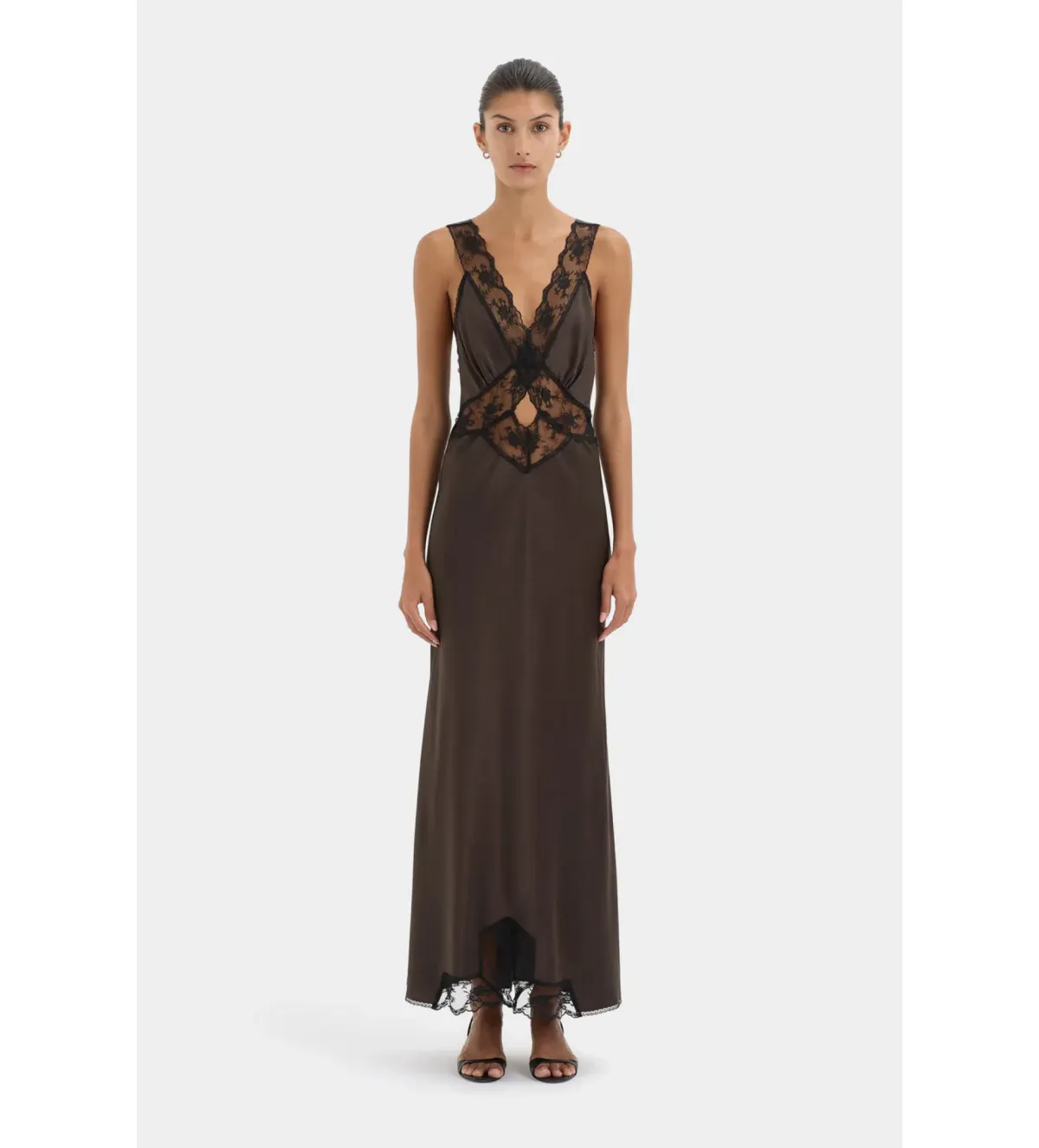 Sir the Label Aries Cut Out Maxi Gown Bitter Chocolate Size 0P - Image 2
