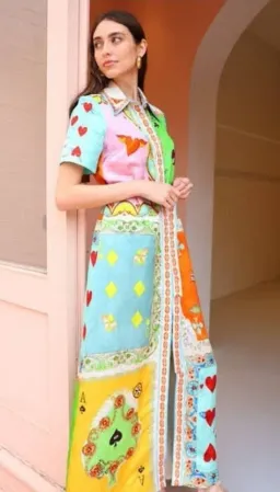 Alemais Rummy Shirtdress in Multi Size AU 16 for rent on The Volte - image 6