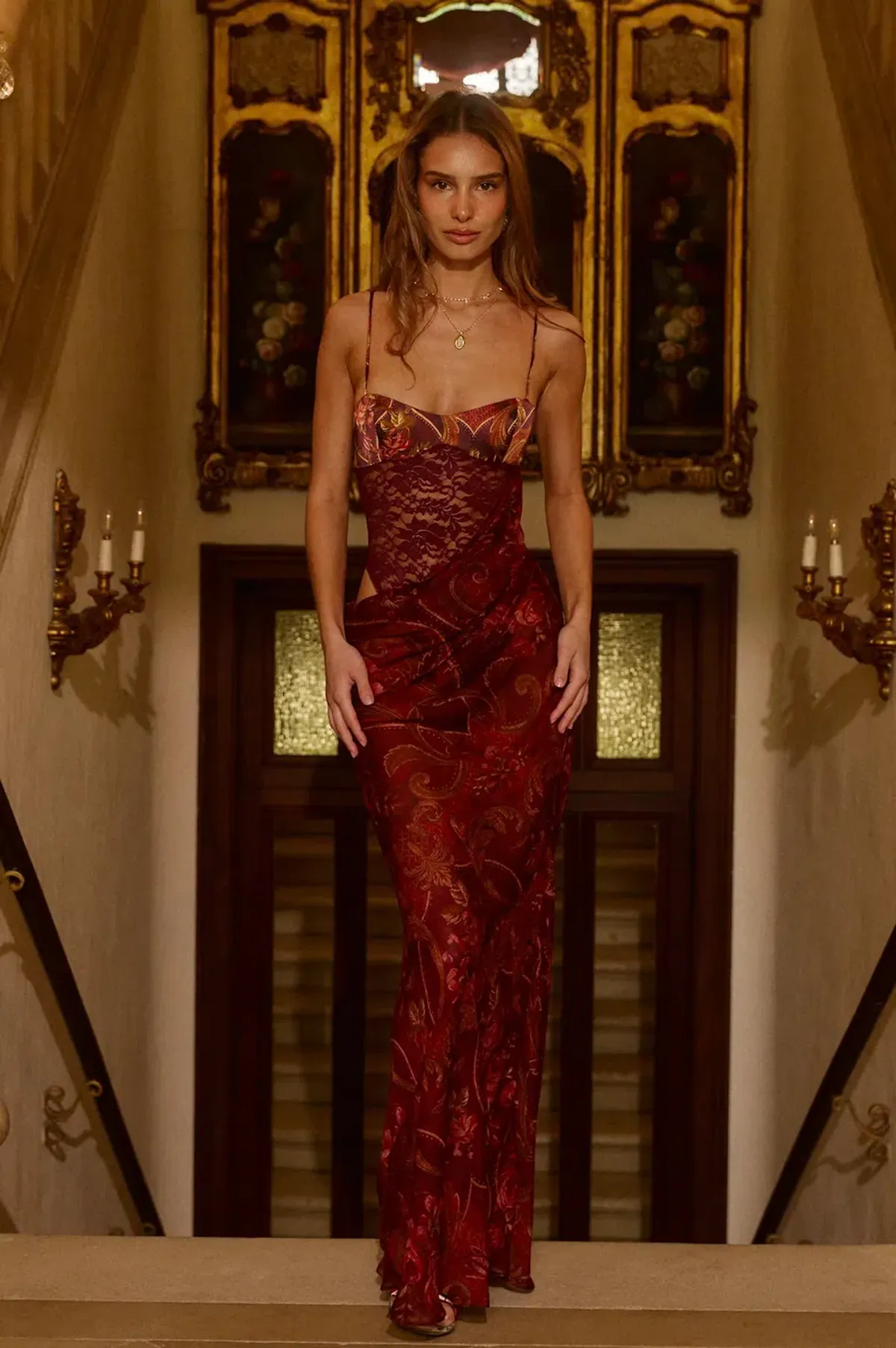 BYDEE VELORA MAXI DRESS IN ROSÉTTA SIZE S / AU 8 - Image 2