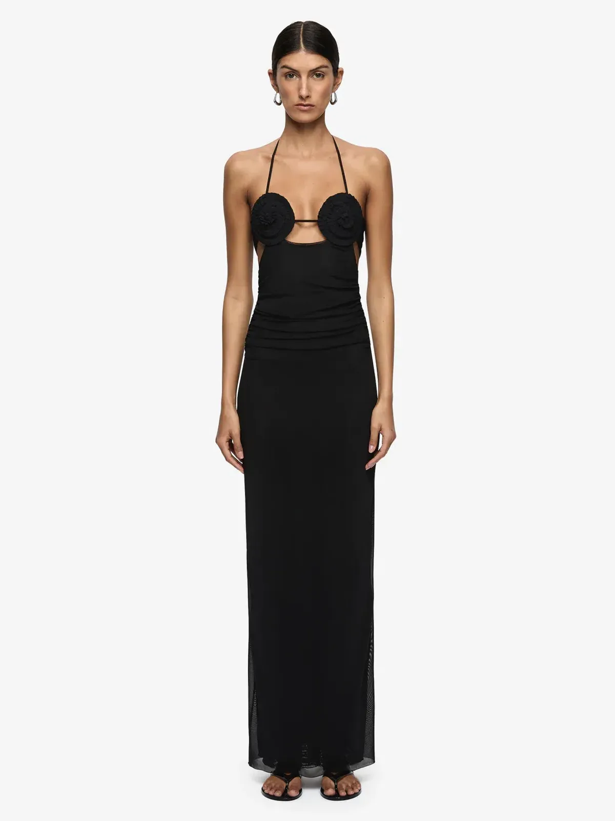 Bec & Bridge DELILA SPIRAL MAXI DRESS Black Size 8 for rent on The Volte - main image