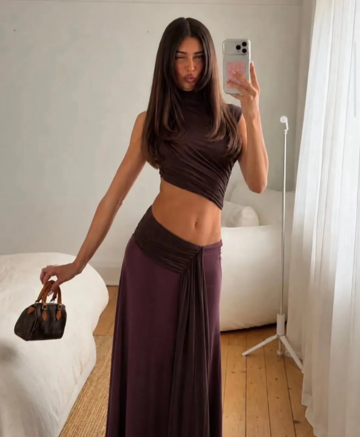 Bec and Bridge Conni Maxi Dress in Chocolate Size 6 - Image 2