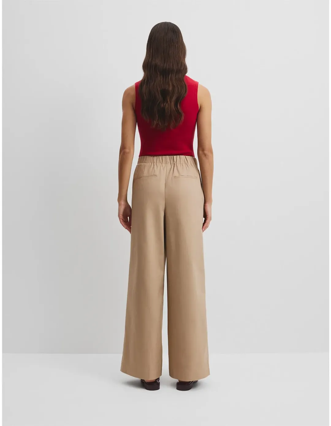 Country Road Cotton Twill Pant Size 12 AU Almond for rent on The Volte - main image