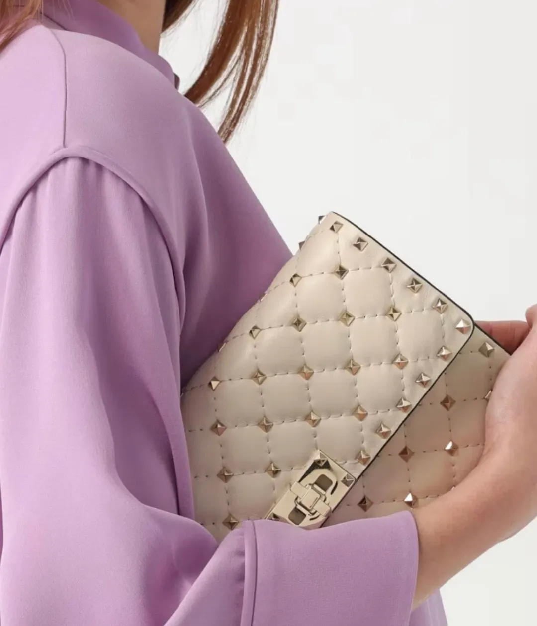 Valentino Rockstud Clutch for rent on The Volte - main image