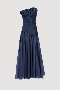 Aje Aquiline Gown Slate- 8 for rent on The Volte - image 3