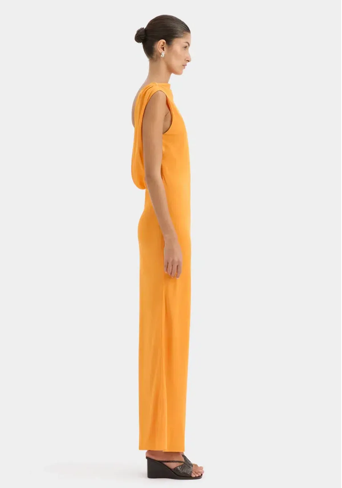Sir Isla Cowl Back Gown Orange sz 8 - Image 4