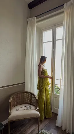 Zimmermann green lace gown for rent on The Volte - image 1