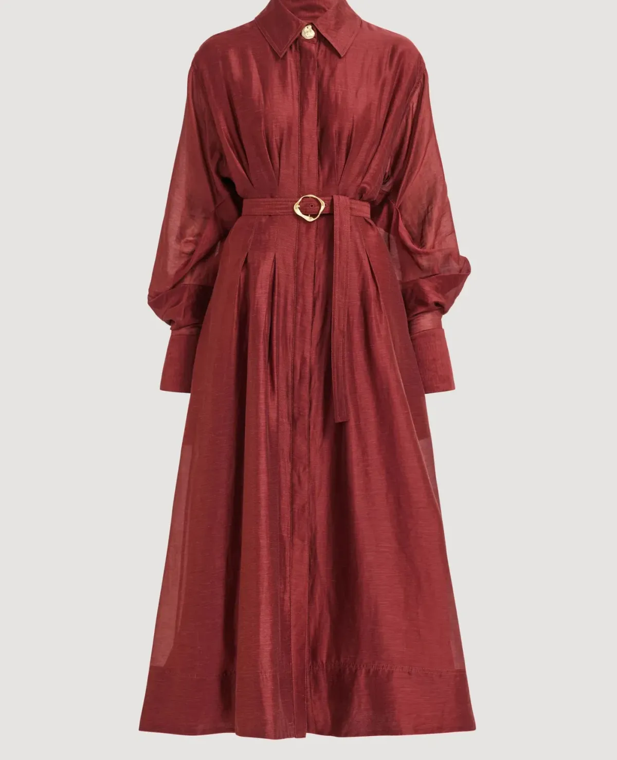 Aje Murphy Midi Dress Mahogany Size 10 - Image 7