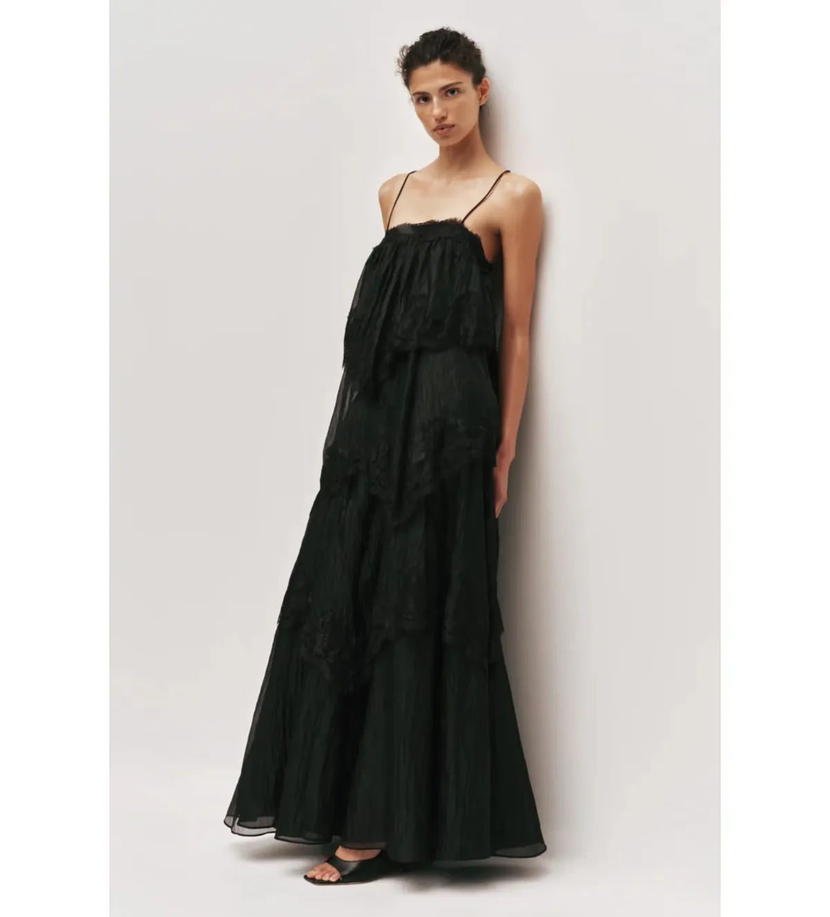 Aje Ophelia Lace Gown Black Size 10 - Image 2