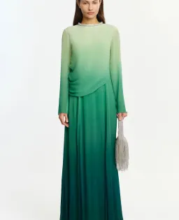 Acler Bridle Maxi Dress Green Size 10 for rent on The Volte - image 1