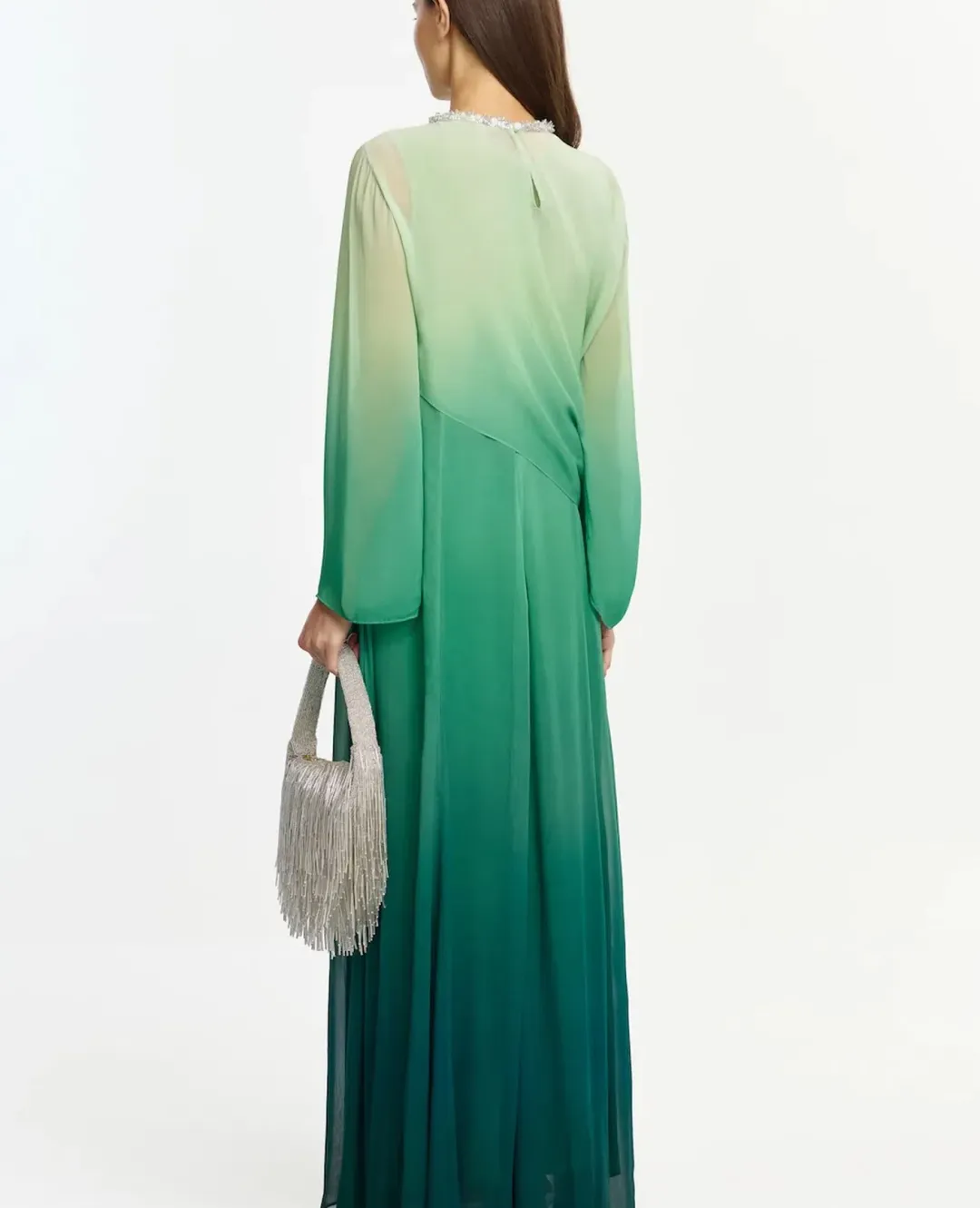 Acler Bridle Maxi Dress Green Size 10 for rent on The Volte - main image