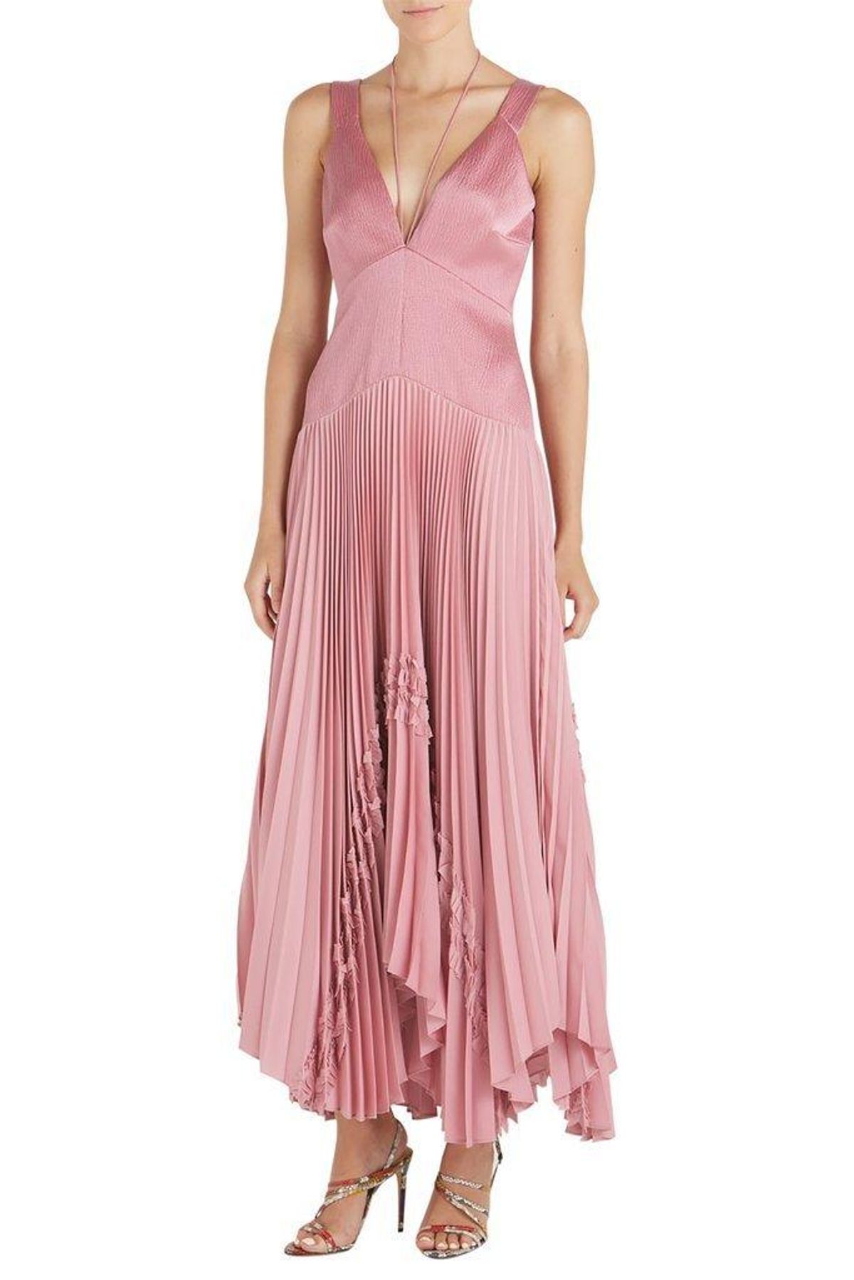 Bellona Pleated Maxi Dress for rent on The Volte - main image