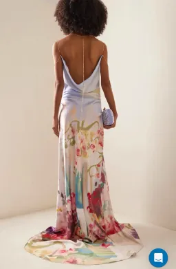 LEO LIN IMOGEN GOWN JARDIN PRINT MULTI SIZE 6 for rent on The Volte - image 3