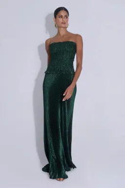 Maya Gown; size 8; Gotham Glitter; green for rent on The Volte - image 4