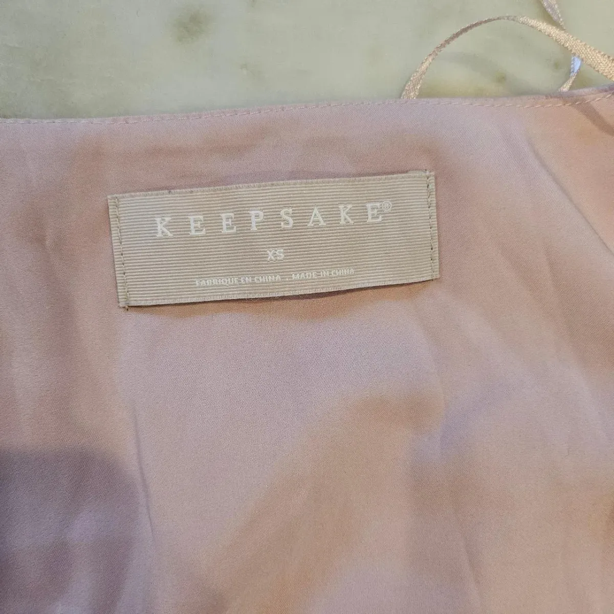Keepsake Oceans Long Sleeve Wrap Mini Dress Pink Blush Size S/AU 8 - Image 3