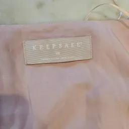 Keepsake Oceans Long Sleeve Wrap Mini Dress Pink Blush Size S/AU 8 for rent on The Volte - image 3