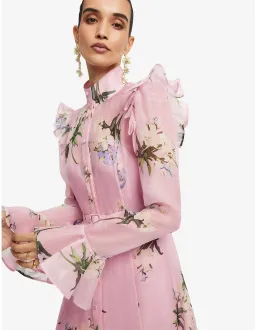 LEO LIN Katrina Butterfly Sleeve Midi Dress Size 10 AU for rent on The Volte - image 5