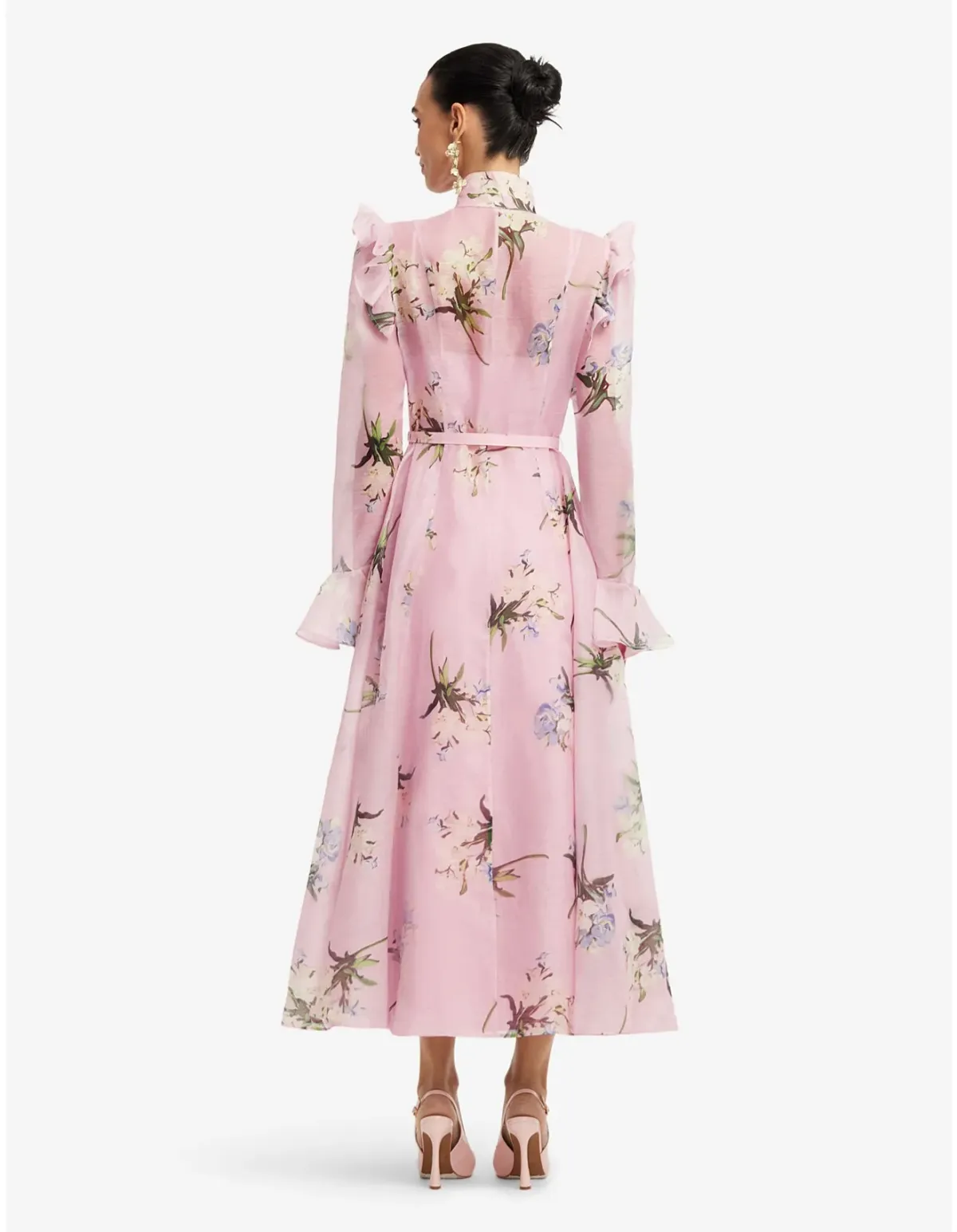 LEO LIN Katrina Butterfly Sleeve Midi Dress Size 10 AU - Image 4