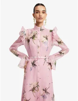 LEO LIN Katrina Butterfly Sleeve Midi Dress Size 10 AU for rent on The Volte - image 6