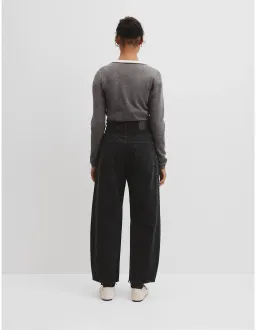 Country Road High Rise Barrel Jean Size 16 AU Washed Black for rent on The Volte - image 4