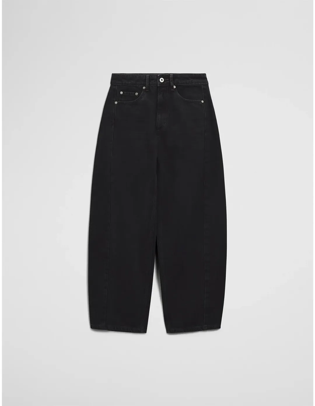 Country Road High Rise Barrel Jean Size 16 AU Washed Black for rent on The Volte - main image