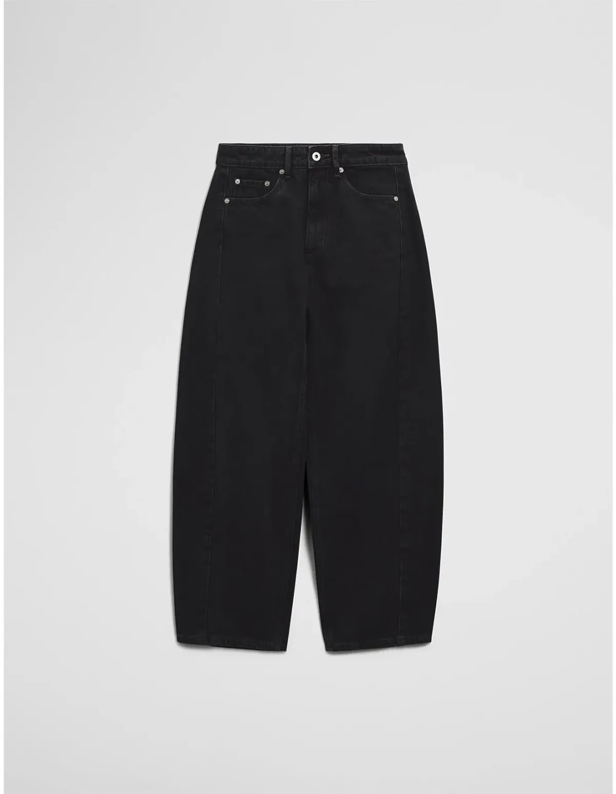 Country Road High Rise Barrel Jean Size 16 AU Washed Black - Image 5