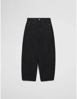 Country Road High Rise Barrel Jean Size 16 AU Washed Black for rent on The Volte - image 5