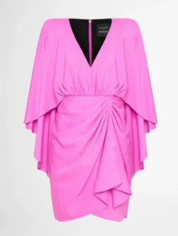 MARIAM SEDDIQ X SHEIKE Pink Draped Dress 16 for rent on The Volte - image 2