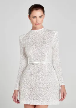 Nadine Merabi Edie White Dress - size SM/UK10 for rent on The Volte - image 9
