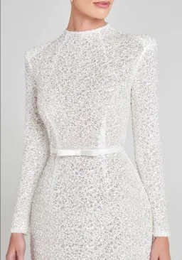Nadine Merabi Edie White Dress - size SM/UK10 for rent on The Volte - image 6