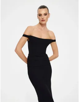 Effie Kats Hayward Gown Black XS for rent on The Volte - image 4