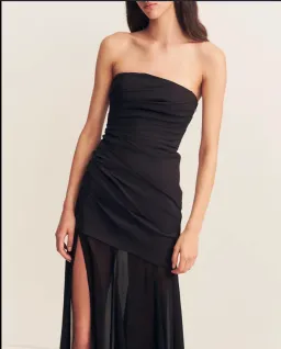Shona Joy Blainey Strapless Draped Maxi Dress for rent on The Volte - image 2