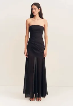 Shona Joy Blainey Strapless Draped Maxi Dress for rent on The Volte - image 1