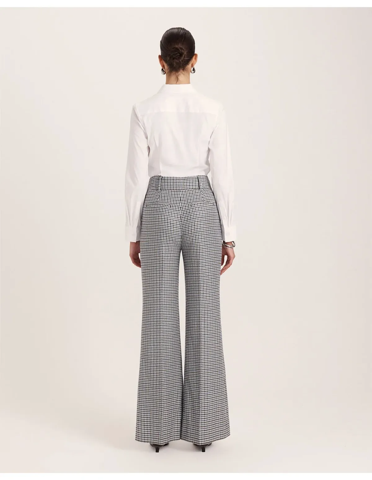 Saba Prudence Wool Check Pant Size 12 AU Multi - Image 4