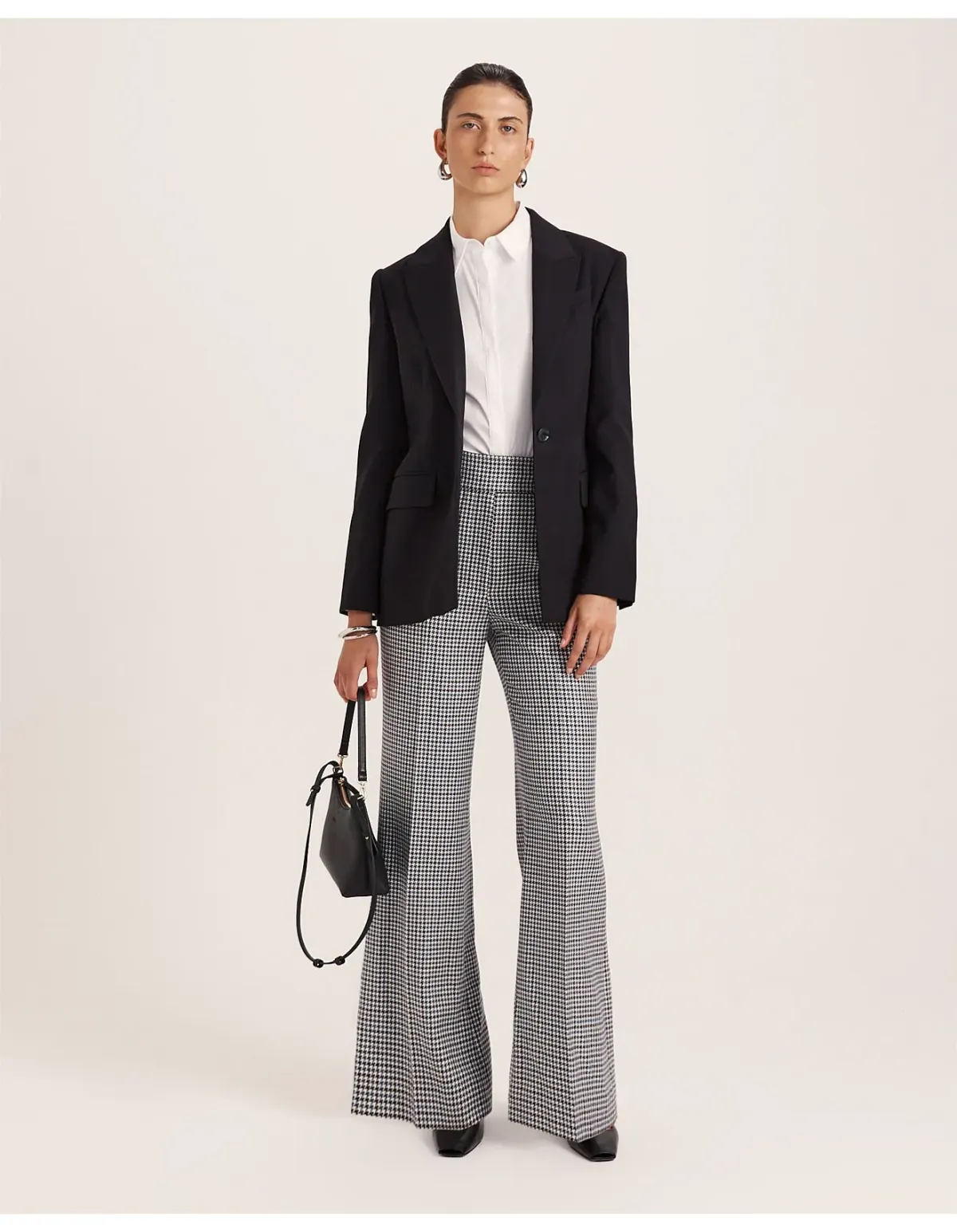Saba Prudence Wool Check Pant Size 12 AU Multi - Image 3