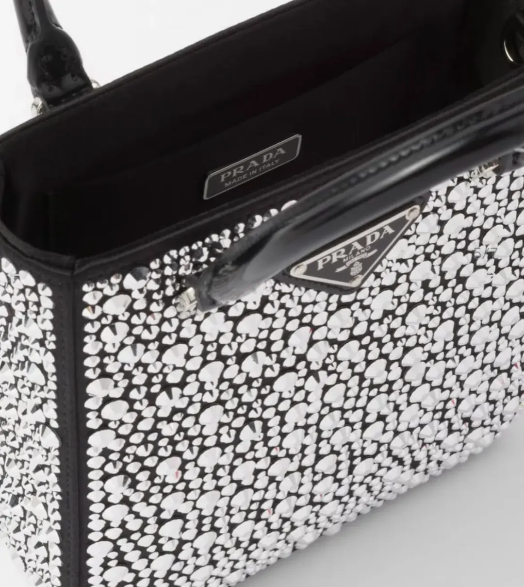 Prada Mini Tote with Crystals for rent on The Volte - main image