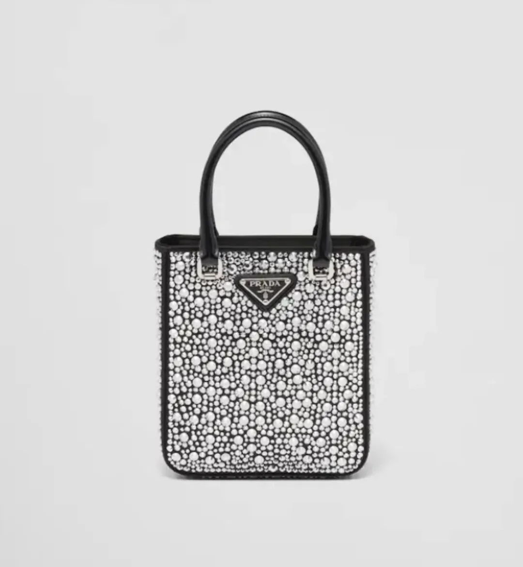 Prada Mini Tote with Crystals for rent on The Volte - main image