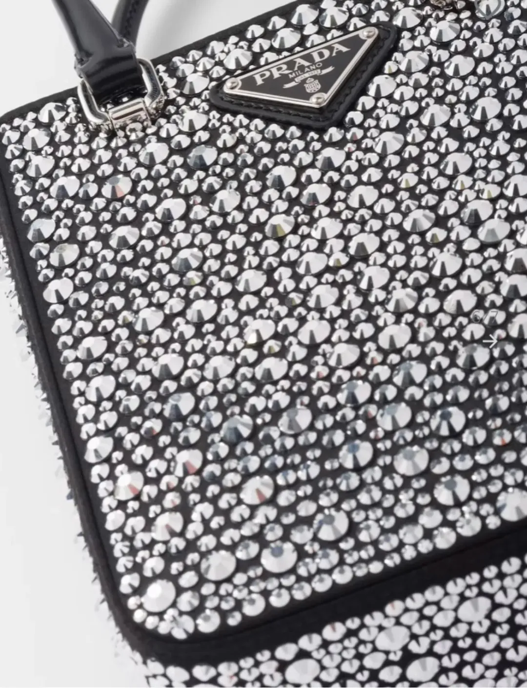 Prada Mini Tote with Crystals for rent on The Volte - main image