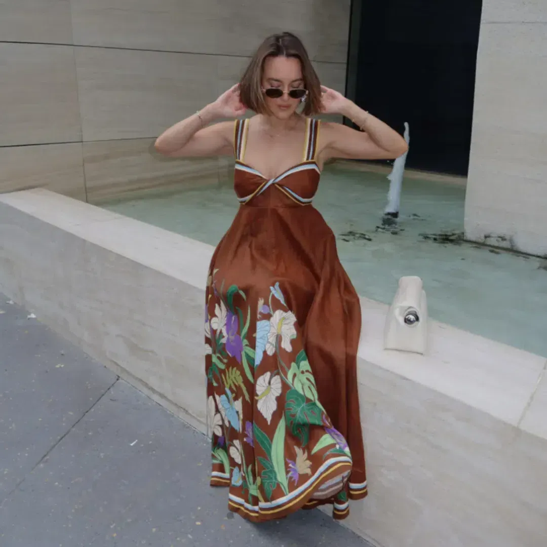 Alemais Alfie twist dress size 8 for rent on The Volte - main image