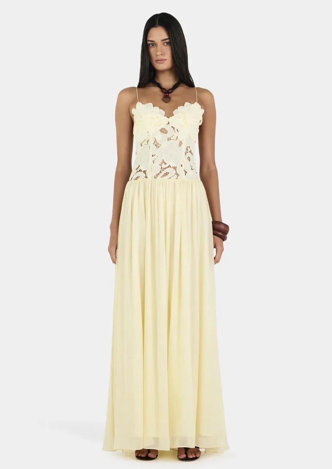 Hansen and Gretel Stephanie Dress size 6 Butter Yellow for rent on The Volte - main image