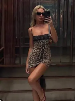 Malimarea Chui Mini Dress Leopard Print Sequin Size S / AU 8 for rent on The Volte - image 2