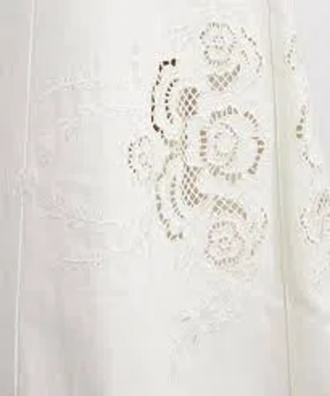AJE Halo Embroidered Midi Dress Ivory Size 10 for rent on The Volte - main image