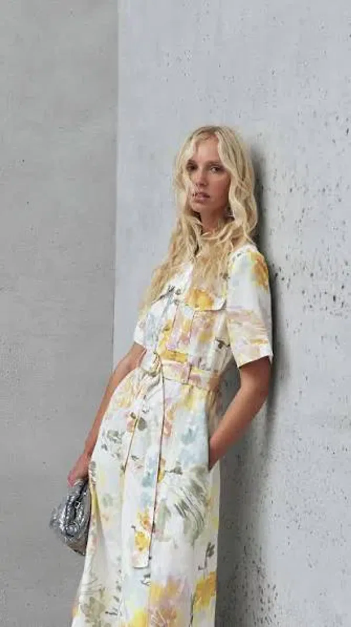 AJE Manon Midi Dress Jardin Floral Print size 8 - Image 4