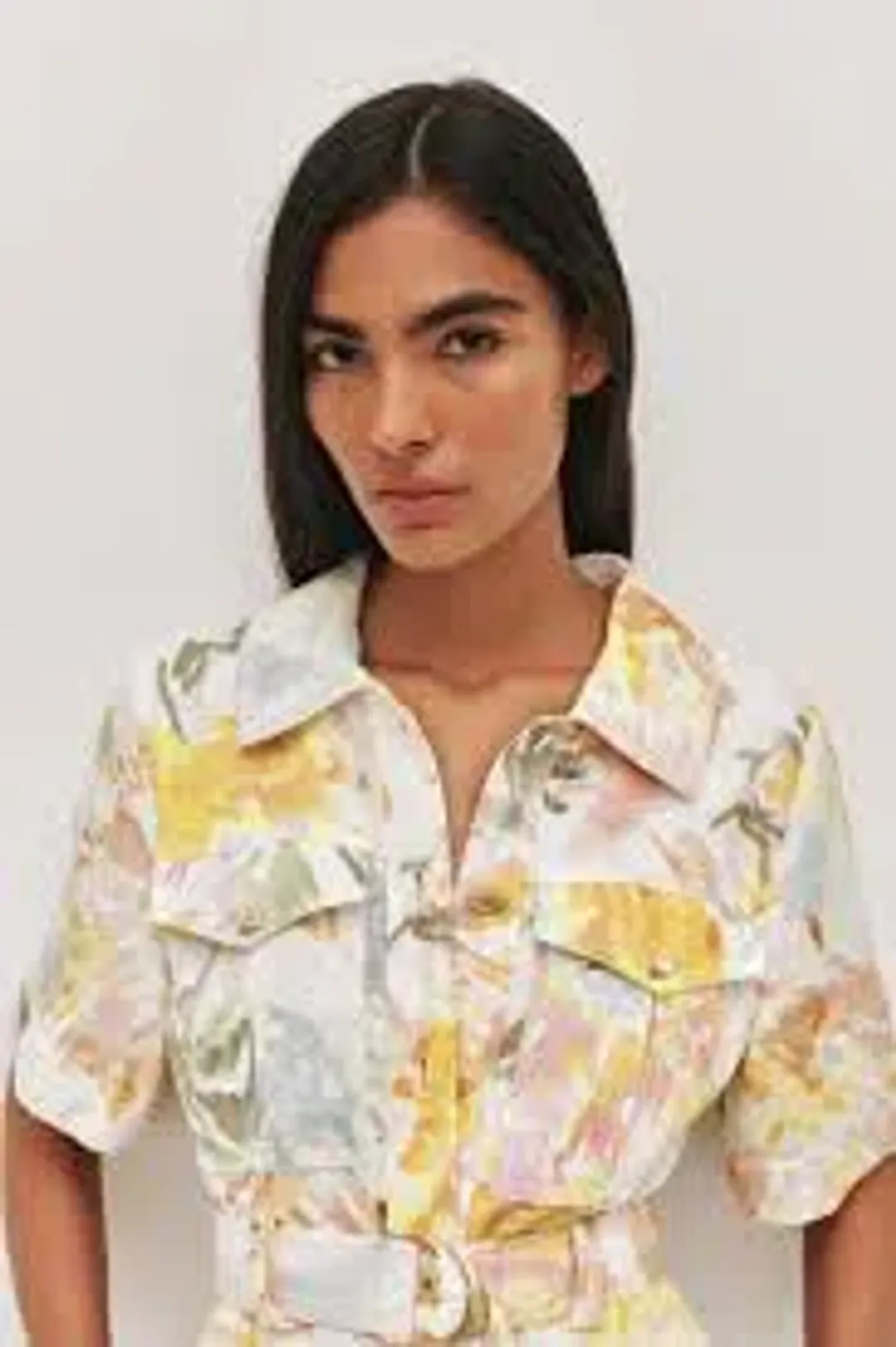 AJE Manon Midi Dress Jardin Floral Print size 8 for rent on The Volte - main image