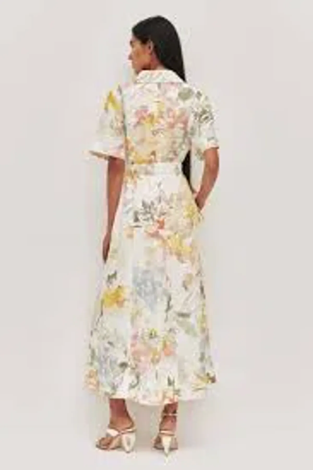AJE Manon Midi Dress Jardin Floral Print size 8 - Image 5
