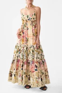 Camilla – White Lotus Long Dress With Jersey Bodice Sz M for rent on The Volte - image 3