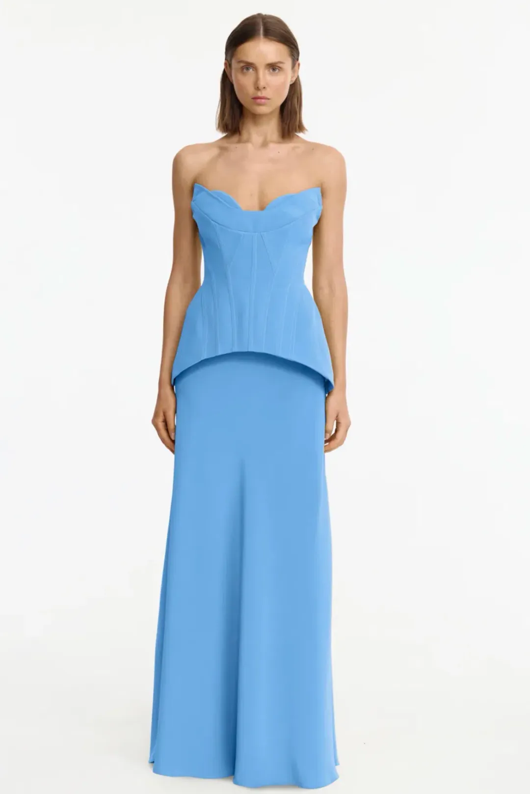 Acler Bankfeild Maxi Dress size 12 Blue for rent on The Volte - main image