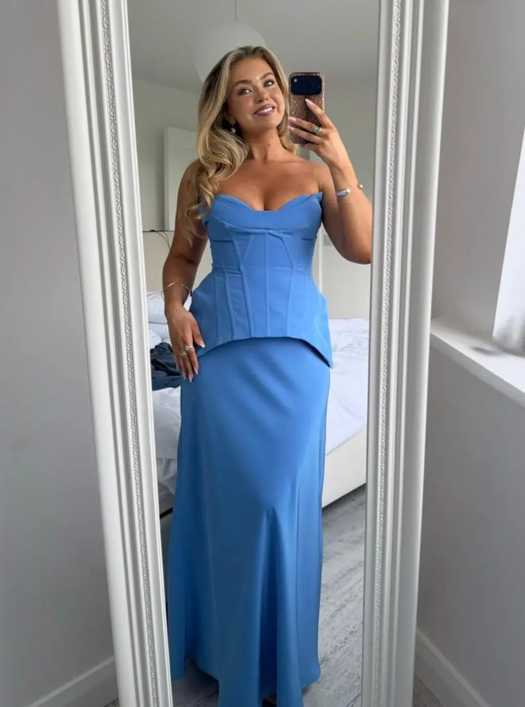 Acler Bankfeild Maxi Dress size 12 Blue for rent on The Volte - main image